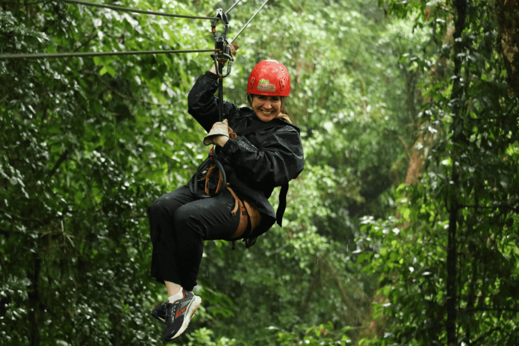 ziplining in monteverde.