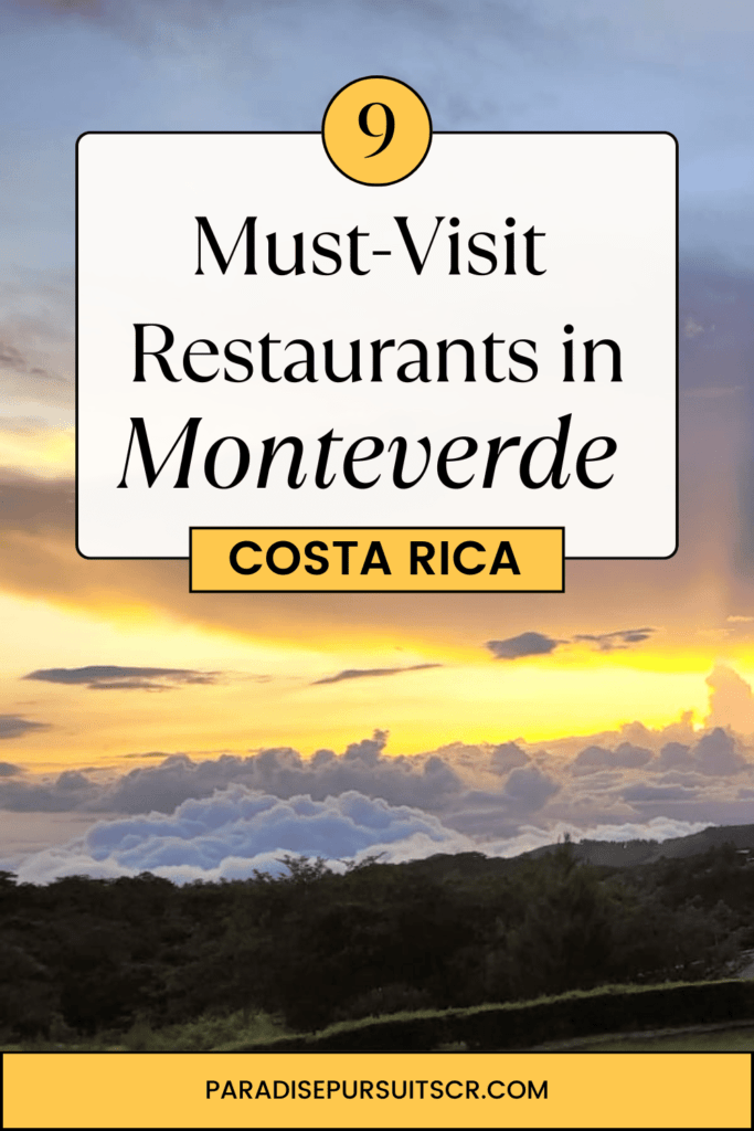 best restaurants in Monteverde costa rica pin for pinterest.