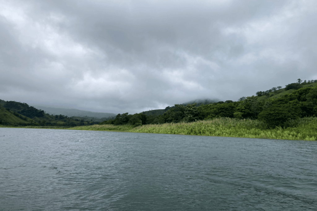 La Fortuna to Monteverde by boat. 