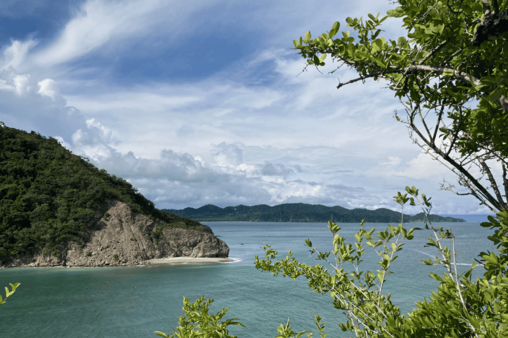 view from hike on isla tortuga.