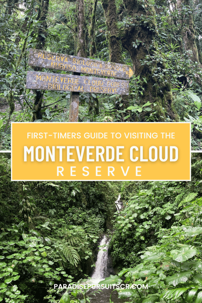 Monteverde Cloud Reserve pin for Pinterest. 