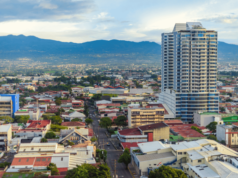 downtown San Jose costa rica. 