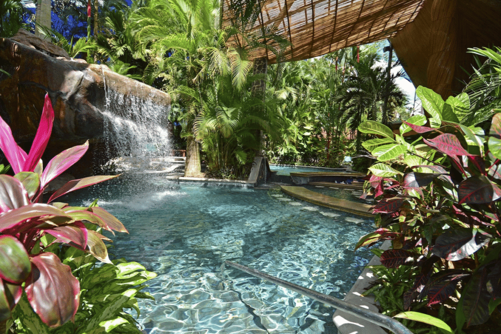 Baldi hot springs near Arenal Volcano. 