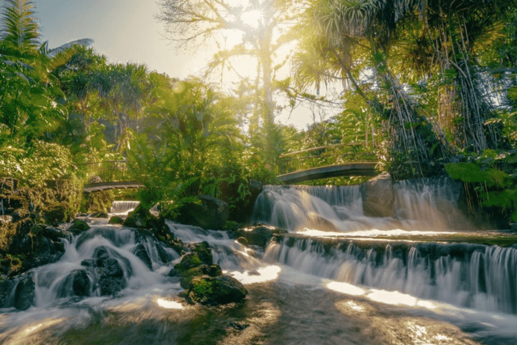 Tabacon hot springs in costa rica. 