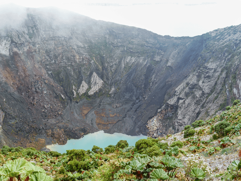 Irazu Volcano blue pool 