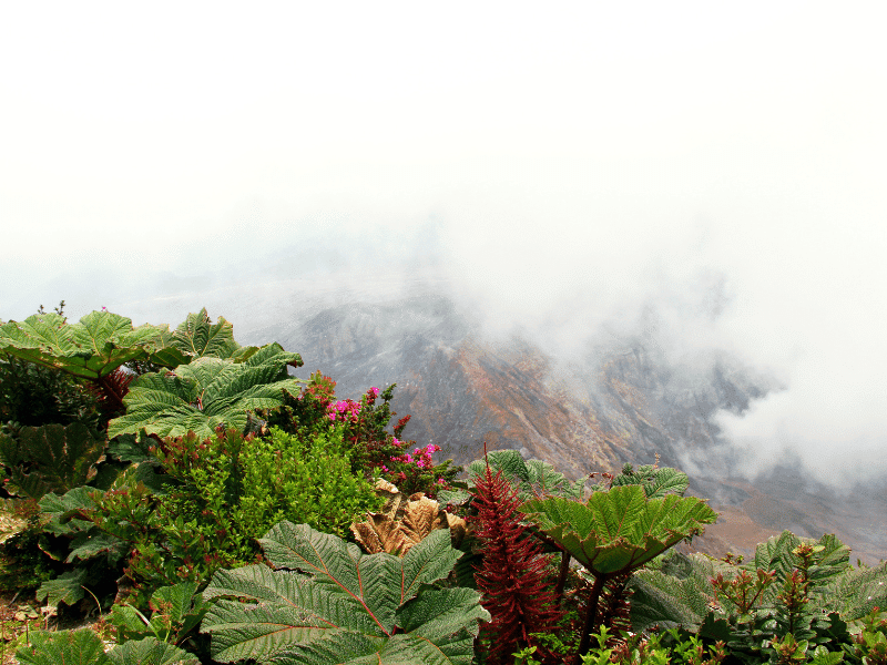 Paos Volcano in Costa Rica. 