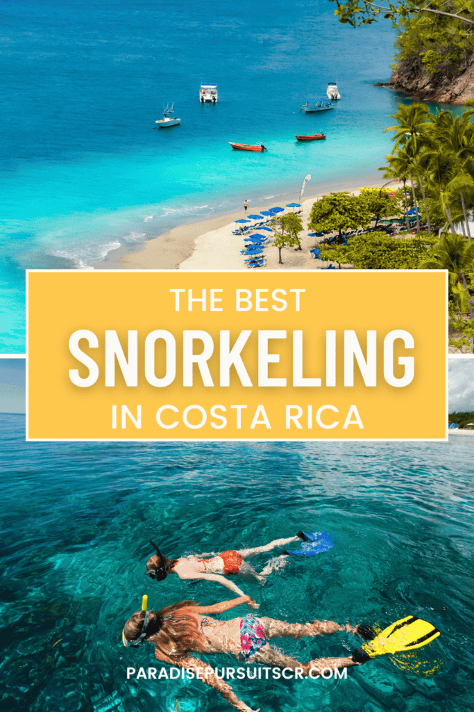 the best snorkeling in costa rica pin for pinterest. 